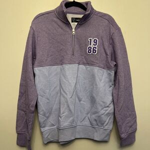 Original use men's quarter zip sweater, XS, purple‎ NWT